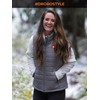 ORORO Women's Lightweight Heated Vest with Battery (Charger Not Included)