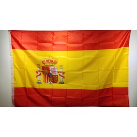 ACWIPT Spain Flag Spainish National Flags 6X10FT,Vivid Color,100D Premium Polyester Banner with Brass Grommets for Indoor and Outdoor. (6x10ft)