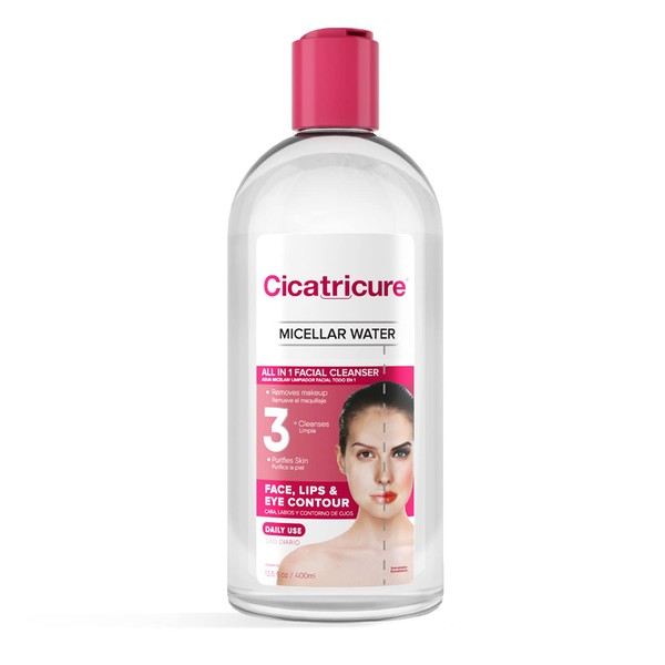 CICATRICURE Micellar Water Facial Cleanser, 13.5 Ounces (Pack of 12)
