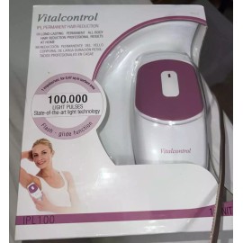 VitalControl IPL100 Permanent Hair Reduction, Hair Removal Device Epilator Perm.