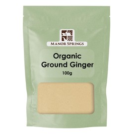 Organic Ginger Ground 100g by Manor Springs Organic