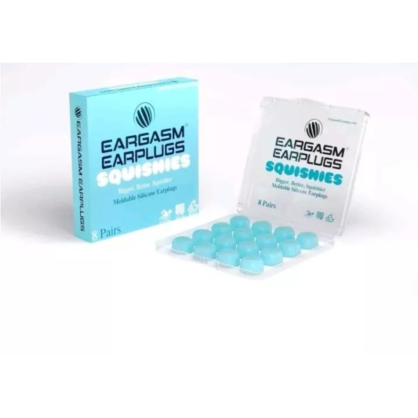 Eargasm Squishies - Moldable Silicone Earplugs for Sleep - Noise