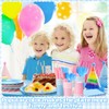 Tegeme 256 Pcs Pink and Blue Gender Reveal Party Supplies