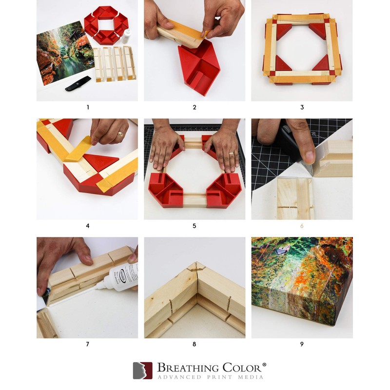 Kiln-Dried, EasyWrappe Pro 1.75" - 19", 6pk DIY Gallery Wrap