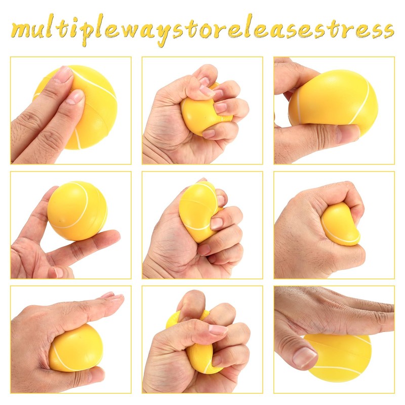 Xujinsongg 12 Pcs Foam Balls, Foam Tennis Balls, Sponge Balls,