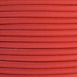 Paracord Planet | 1/4 Inch Elastic Shock Bungee Cord Nylon Crafting Stretch String Rope | Made in The USA | Scarlet Red, 100 Feet
