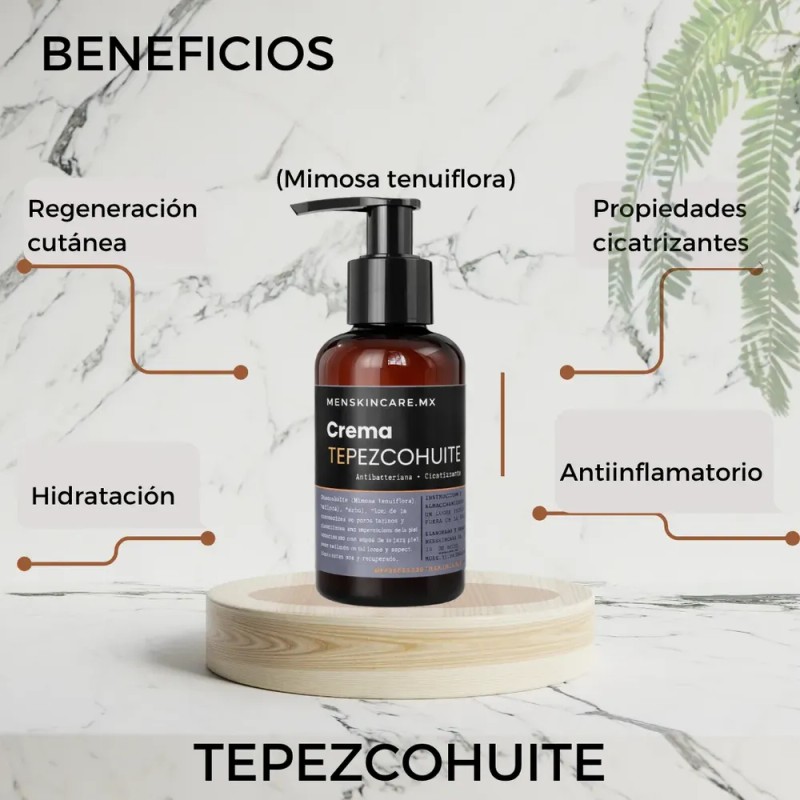 Crema De Tepezcohuite Fórmula Natural Para Regeneración