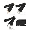 Lelotte STP-BK Shoulder Strap for Bags, Choice of Cotton, Nylon,