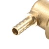 sourcing map Brass Hose Barb Fitting Elbow, 6mm Barbed x