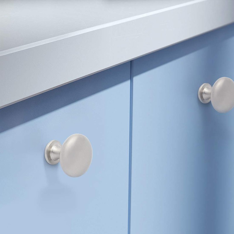 Probrico 5 Pieces Solid Cabinet Door Knob Dresser Handle Mushroom
