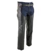 Milwaukee Leather Men's Premium Leather Motorcycle Protective Biker Riding Chaps