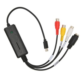 Sound Video Capture Card, USB Type C 2.0 Video Capture Device Type C Sound Video Capture Card to USB Converter Adapter for Windows Vista XP, for OS X, for Windows 10 8.1 8 7