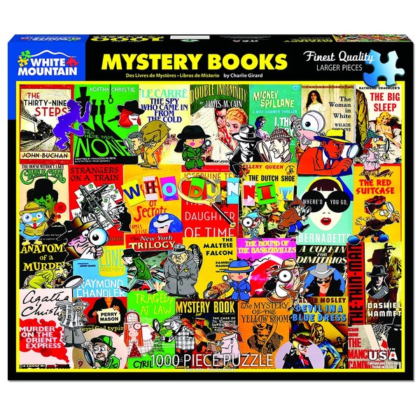 White Mountain Puzzles Mystery Books - 1000 Piece Jigsaw Puzzle