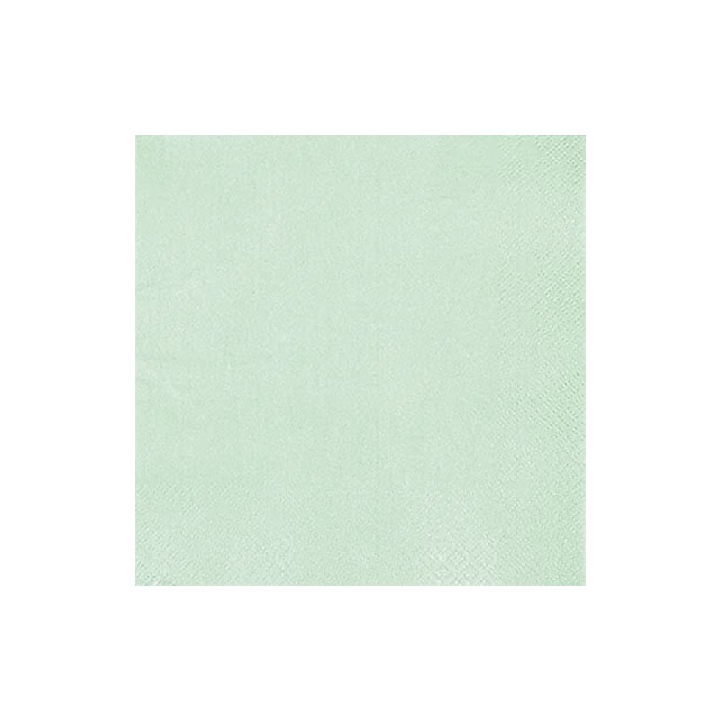 20 Small Cocktail Napkins Pearl Effect Mint Table Decoration Decoupage