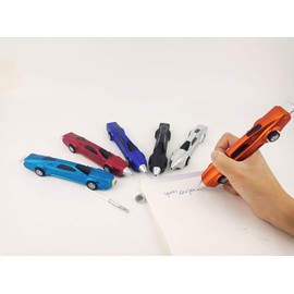 LSFCHYBY The New 6PCS Sports Car Pens Ballpoint Pen Funny pens for Kids Novelty Pens Cute Pens Cool Kids Pens School Supplies Racing Car Pens Gifts for children（Blue ink） (Sports car pen)