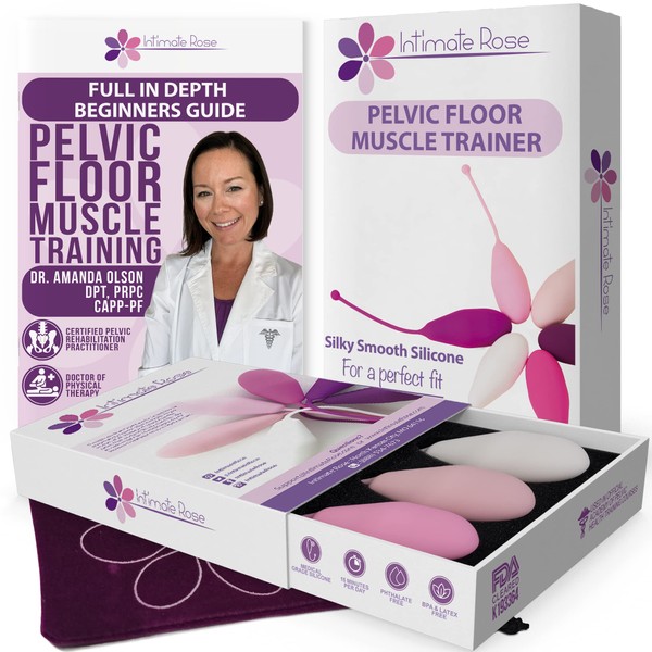 Pelvic Floor Strengthening Device Women - Support Urinary Incontinence, Muscle Tightening & Pelvic Prolapse - Pack of 2