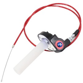 ROMLCBIZ 7/8"" 22mm Twist Throttle Grips Cable for Dirt Pit Bike Motorcycle 22mm Throttle Grips Settle Twist Gas Throttle Handle for Dirt Pit Bike Universal, Black, Z19010115B