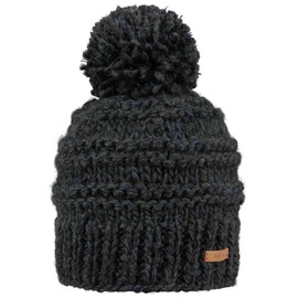 Barts Jasmin Bobble Hat Beanie Winter Hat, Dark heather
