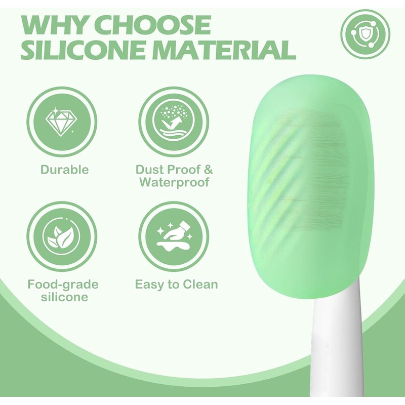 Lapfoon - Juego de 6 fundas para cepillo de dientes,