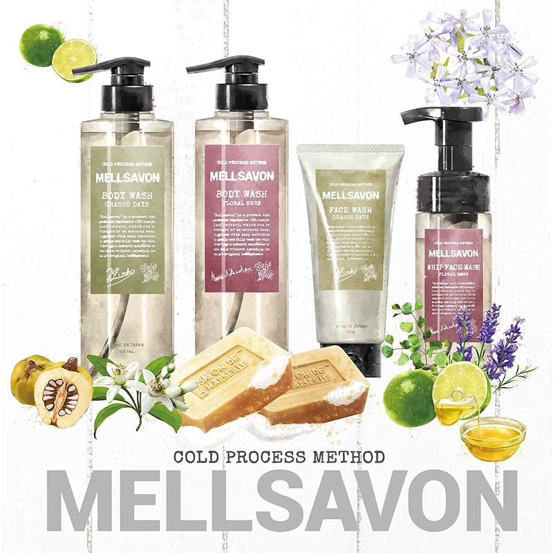 Mellsavon Face Wash Grasse Days 130ml - Clear Type