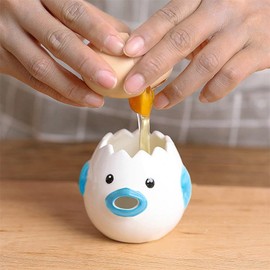 2XK-NOV Egg Separator Ceramic Egg Yolk White Separator Protein Egg Yolk Filter Separator Egg Extractor Tool Portable Kitchen Gadgets for Baking