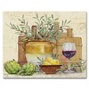 CounterArt Rustic Wine 3mm Tempered Glass Cutting Board 15” x