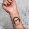 Azeeda 4 x 'Riesenstachelschwein' Temporäre Tattoos - Wasserfest, Hautfreundlich &