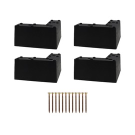 TTZEZE Couch Legs Replacement, Plastic Triangle Corner,Minimalist Design Sofa Legs Chair Feet Replacement,Furniture Legs with Screws for Sofa Couch Chair 8PCS, L Shape 15x15x7.5cm/5.9x5.9x2.95''