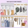 BOCONY Purse Hanger for Closet 6 Pcs, Acrylic Purse Organizer