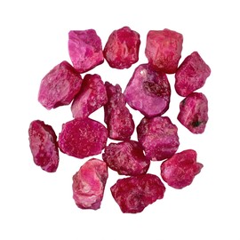 50carats Natural Raw African Ruby Gemstone, Healing Crystals, Loose Wholesale Stones, Raw for Jewelry Making, Gemstones and Crystals, Bulk Lot, July Birthstone, Love Stone (14-16pc)