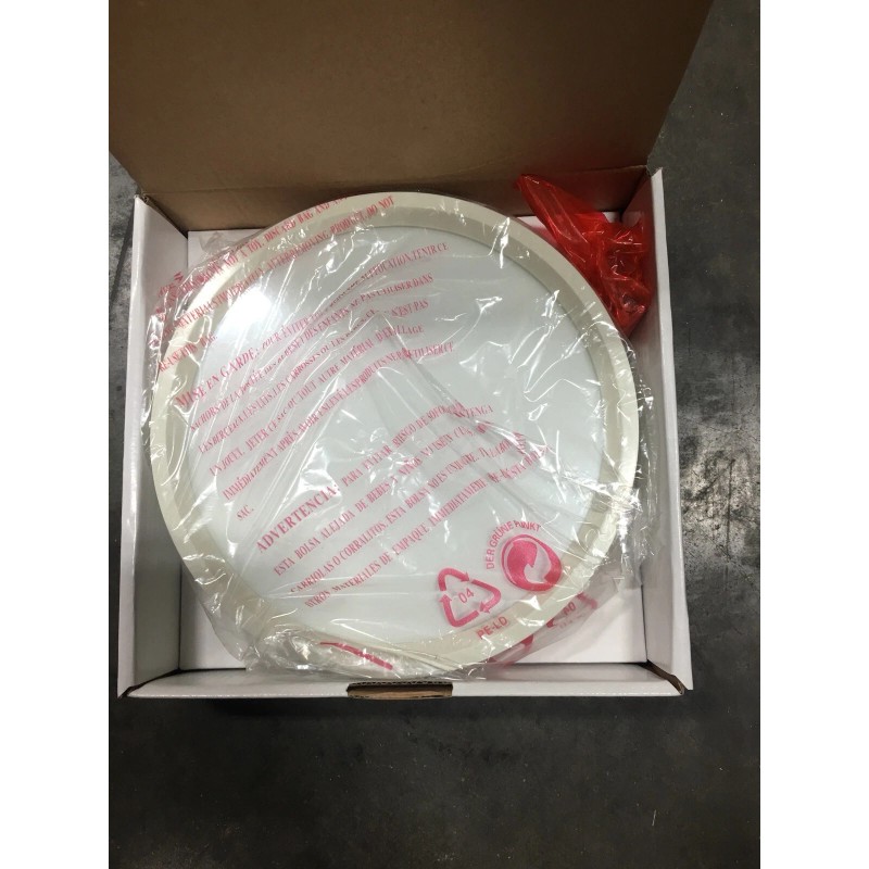 Trans Globe LED-30032 WH Wilson 8 in. 20-Watt Integrated LED