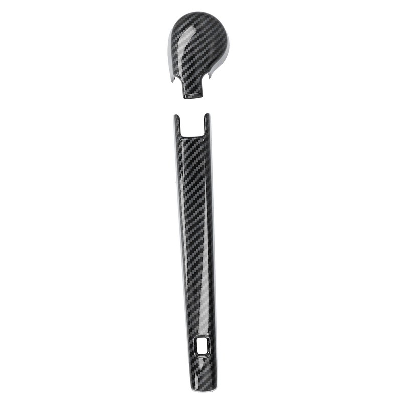 Rear Windshield Wiper Arm Cover Trim Carbon Fiber Style Decoration