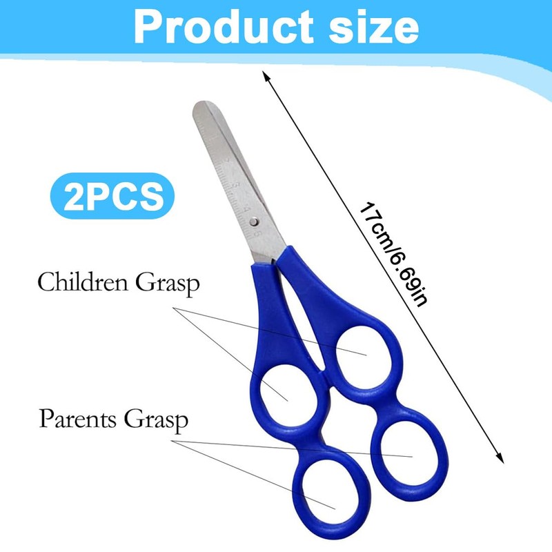 OUDQFCJ 2 x therapist scissors, children's learning scissors, therapist scissors