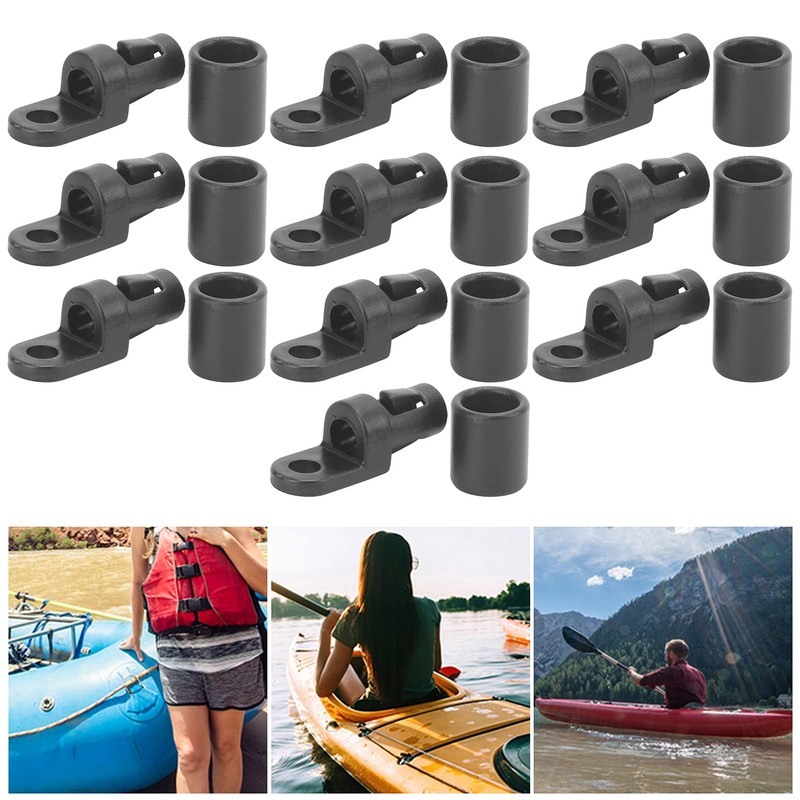 10Pcs Kayak Canoe Bungee Shock Cord Hook Bungee Terminal End