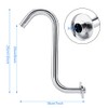 Joyzan S shaped Shower Arm, High Rise Shower Head Extension