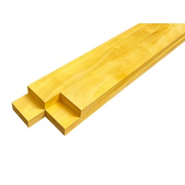 Barrington Hardwoods Barrington Hardwoods Yellowheart Lumber Boards 3/4" x 2" (4pcs) 3/4" x 2" x 36"