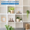 sourcing map Acrylic Display Case, 10"x6"x4" Clear Display Box Assemble