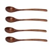 4 Pcs Wooden Spoon Exquisite Japanese Style Long Handle Large