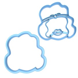 Sweet Prints Inc Set of 2 Flapper Girl Cookie Cutter - Dishwasher Safe (2")