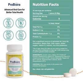 ProBioraPlus (formerly EvoraPlus) Oral Probiotic Mints  Support Healthy Teeth and Gums  Freshen Breath  Whiten Teeth  30 Day Supply (30g)             