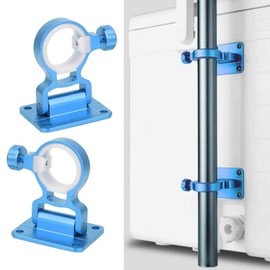 Creacom Fishing Box, Tackle Box, Pole Holder, Heavy Duty, Rust Resistant, Durable, Convenient, Easy Installation, Umbrella Stand, Rod Stand, Rod Stand, Holder for Fishing, Stand, Fixed, Rod Stand, 2