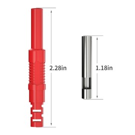 Goupchn Insulated Safety Shrouded 4mm Banana Female Jack Socket Solder DIY Connectors Adapters for Electrical Testing