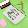 Funny Weed Gifts Makeup Bag Birthday Gift for Women Humor