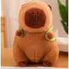 TRENSETGO Capybara Plush Toy with Turtle Backpack, Cuddly Toy in