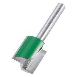 Trend CraftPro Straight Two Flute Router Cutter Bit, 1/4 Inch Shank, 18.2mm Cut Diameter & 21mm Cut Length, Tungsten Carbide Tipped, C028CX1/4TC