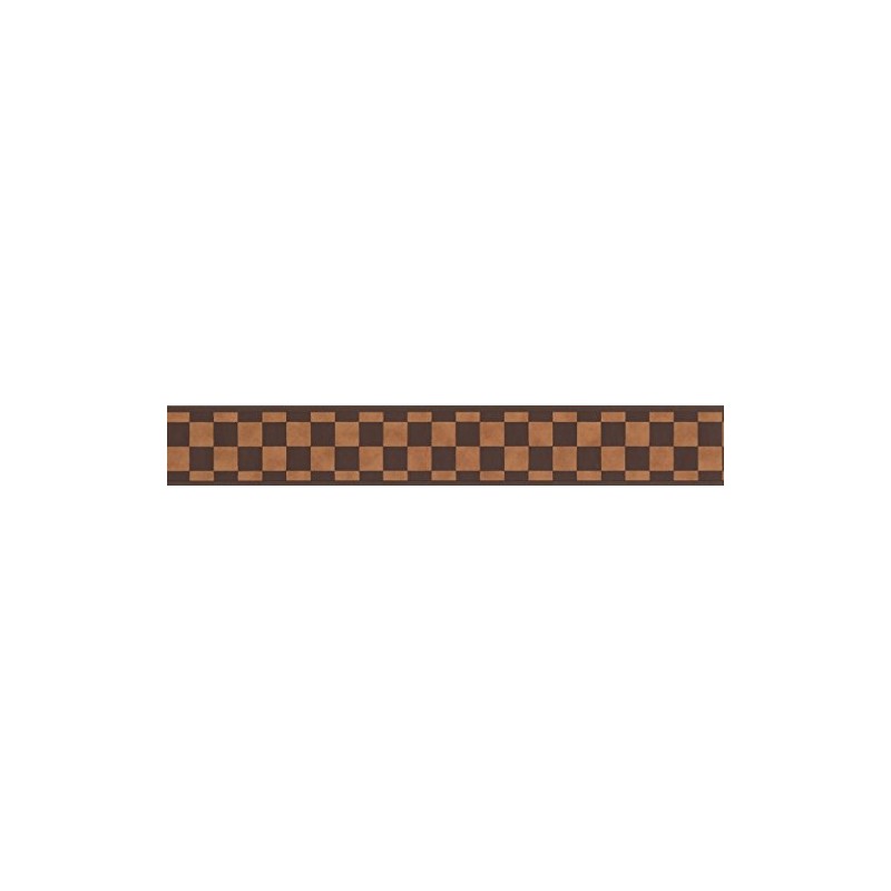 Dark and Light Brown Checkered HF8719B Wallpaper Border