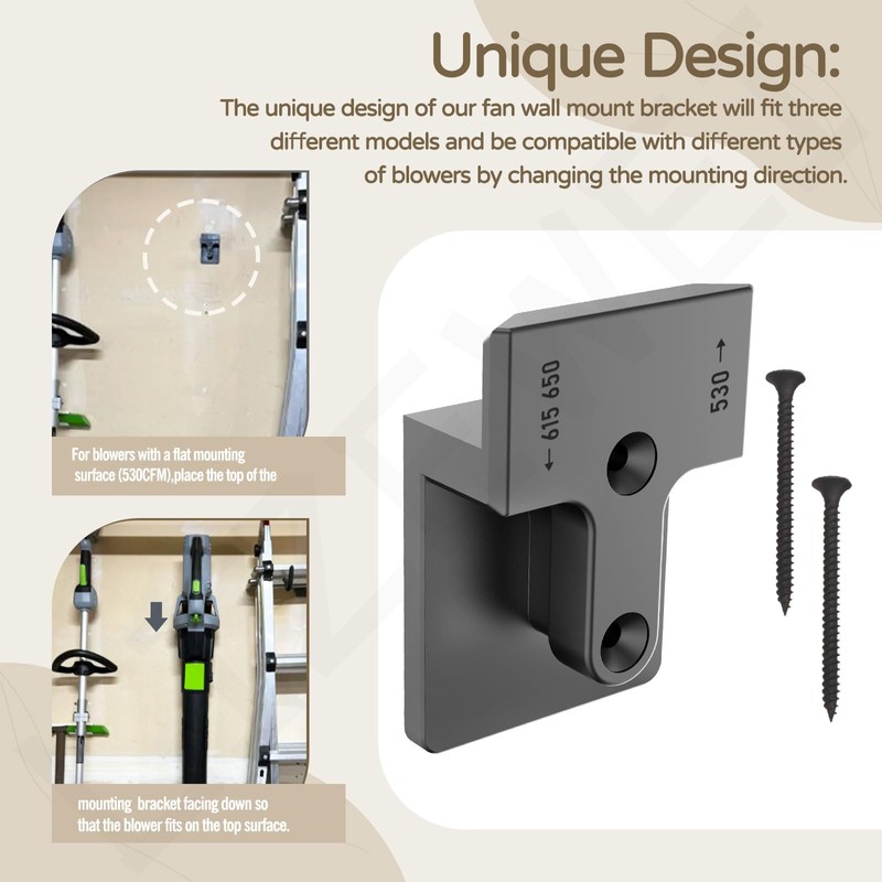 LIZEWEI Blower Wall Mount/Mounting Bracket for EGO Leaf Blower 530,