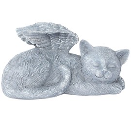 Together-life Pet Memorial Stone, Sleeping Angel Pet Memorial Grave Marker Tribute Statue Bereavement Gift to Honor a Cherished Pet