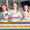 6 Rolls Back to School Ribbon Set, School Ribbon 3/8"