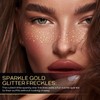 Glitter Freckles Face Tattoo, Glitter Freckles for Face, 10pcs Gold